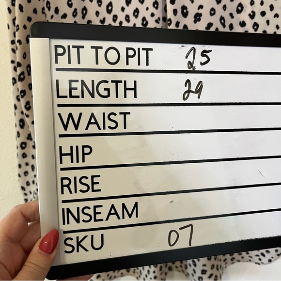 Lush Black and Cream Animal print blouse top shirt 1x career office - Picture 4 of 5